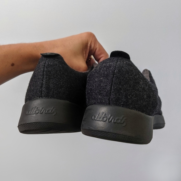 Allbirds Merino Wool Runners Natural Black/Gray 9 - Picture 6 of 9